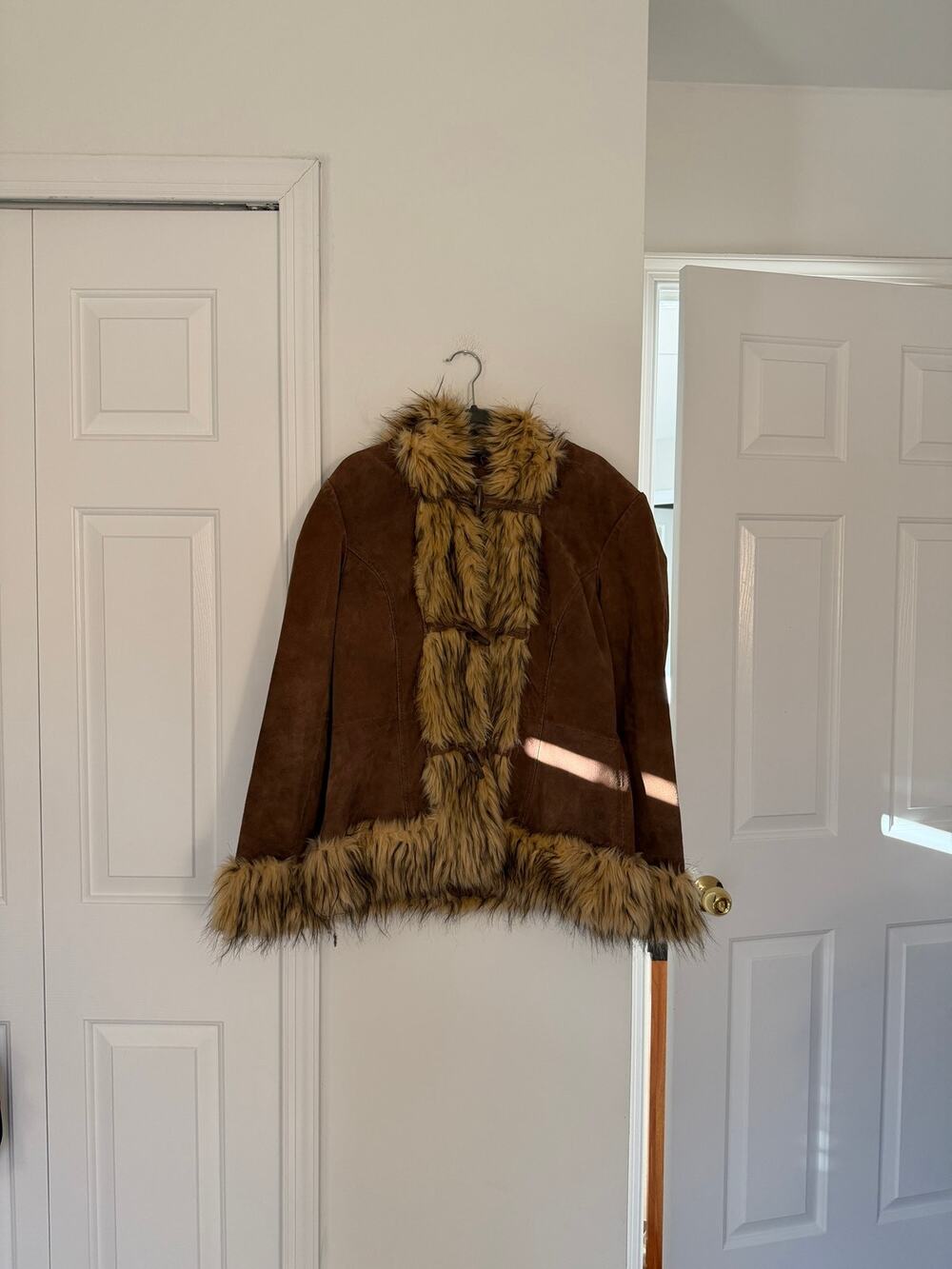 Y2K Vintage BB Dakota Brown Leather Suede Jacket 70s Retro